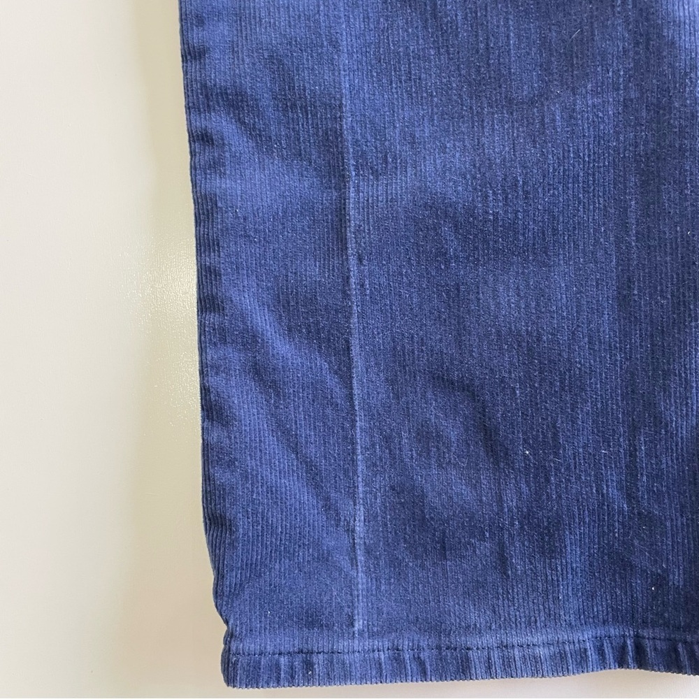 Lands' End Women’s Blue Corduroy Mid Rise Straight-Leg Pants, size 10 - Picture 14 of 14